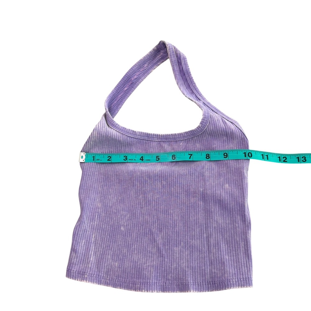 NWT Wild Fable Lilac Ribbed Halter Crop Top Shirt Size‎ XXS - Picture 3 of 8